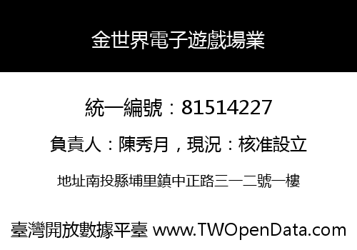 金世界電子遊戲場業