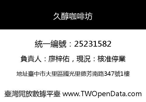久醇咖啡坊