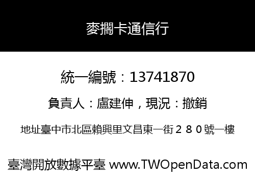 麥擱卡通信行