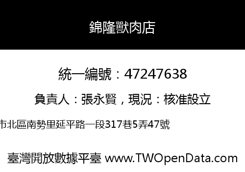 錦隆獸肉店