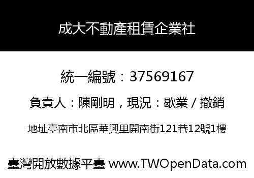 成大不動產租賃企業社