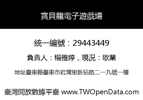寶貝龍電子遊戲場
