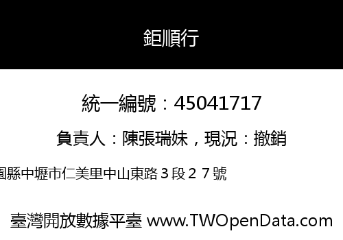 鉅順行
