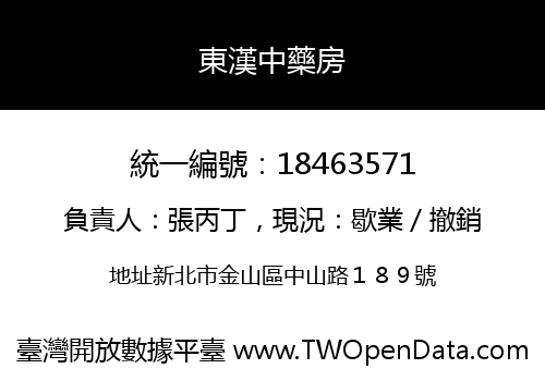東漢中藥房