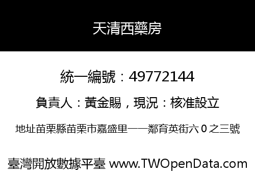 天清西藥房