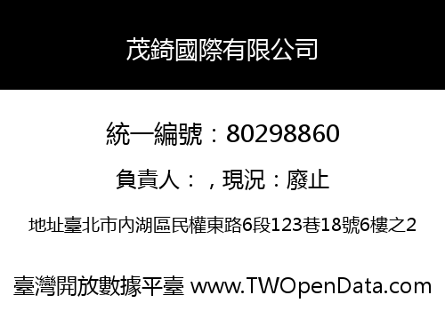 茂錡國際有限公司