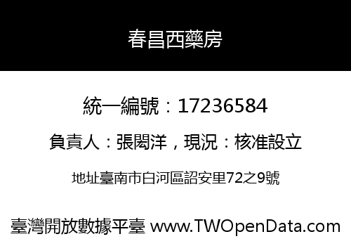 春昌西藥房