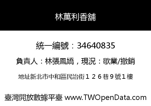 林萬利香舖