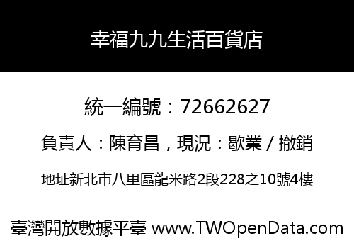 幸福九九生活百貨店