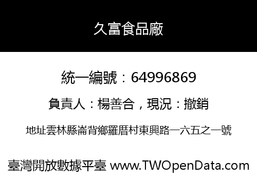 久富食品廠