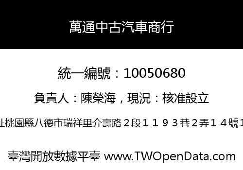 萬通中古汽車商行