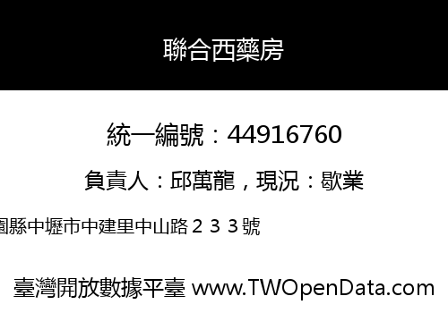 聯合西藥房
