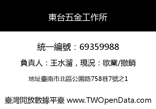 東台五金工作所