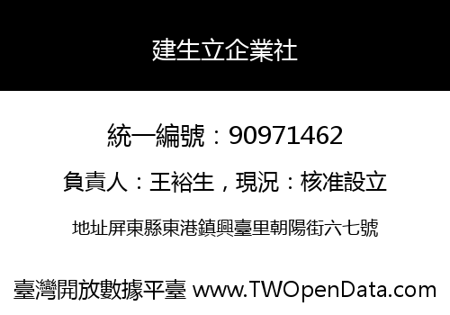 建生立企業社