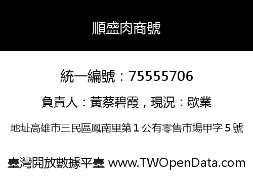 順盛肉商號
