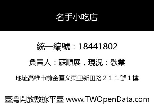 名手小吃店