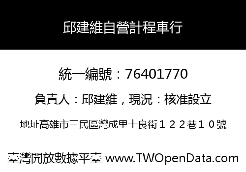 邱建維自營計程車行