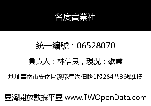 名度實業社