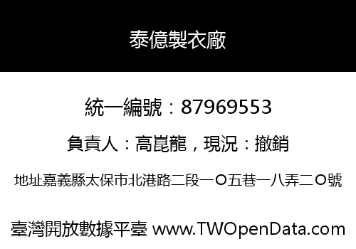 泰億製衣廠