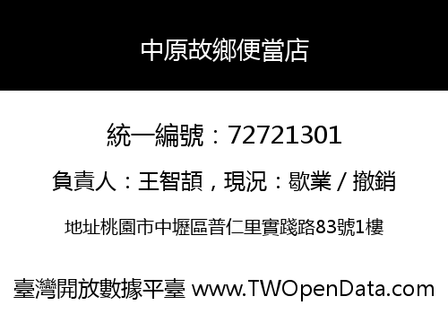 中原故鄉便當店