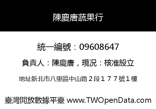 陳慶唐蔬果行