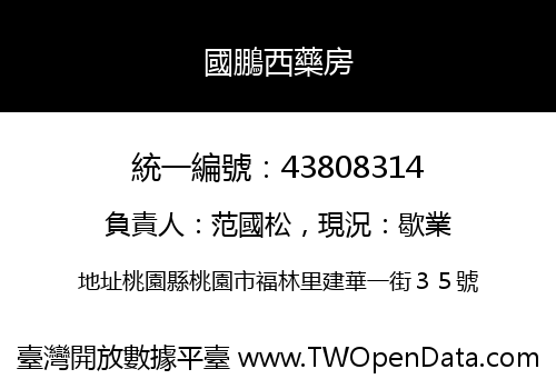 國鵬西藥房