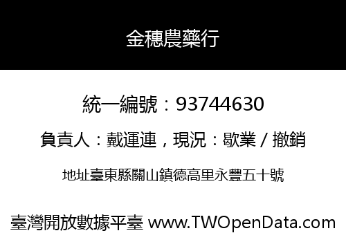金穗農藥行