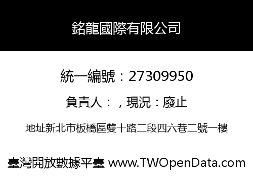 銘龍國際有限公司