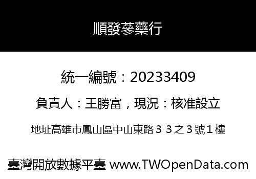 順發蔘藥行