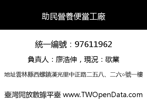 助民營養便當工廠