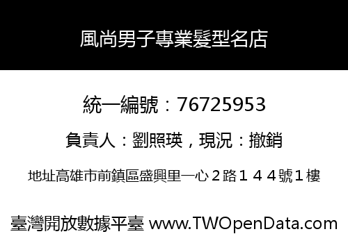 風尚男子專業髮型名店