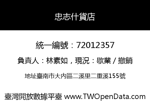 忠志什貨店