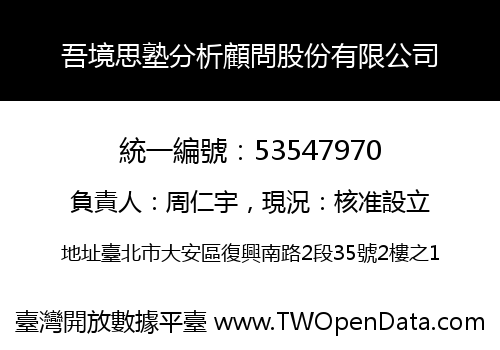 吾境思塾分析顧問股份有限公司