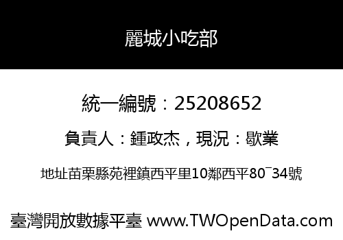 麗城小吃部