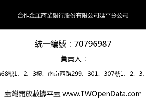 合作金庫商業銀行股份有限公司延平分公司