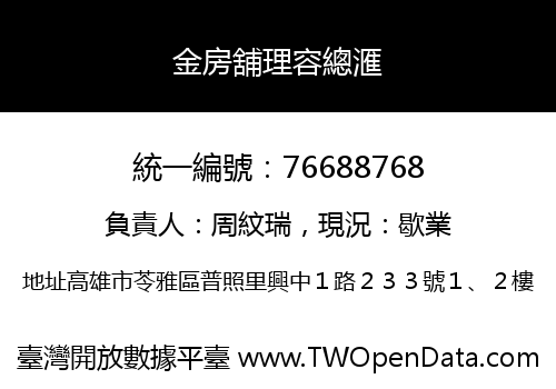 金房舖理容總滙
