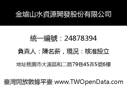 金爐山水資源開發股份有限公司