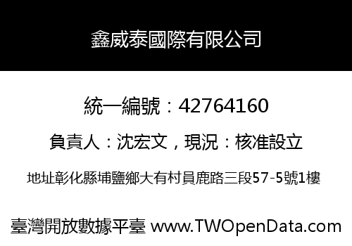 鑫威泰國際有限公司