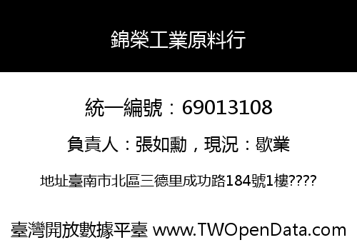 錦榮工業原料行