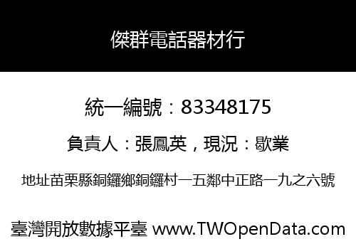 傑群電話器材行