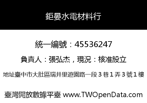 鉅晏水電材料行