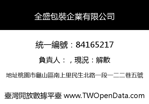 全盛包裝企業有限公司