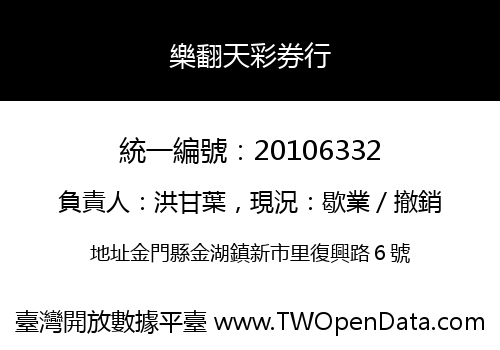 樂翻天彩券行