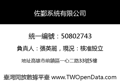 佐鄞系統有限公司