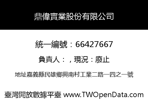 鼎偉實業股份有限公司