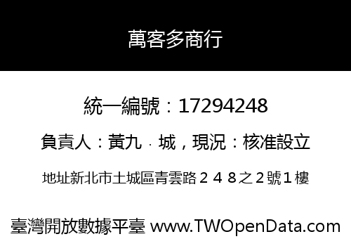 萬客多商行