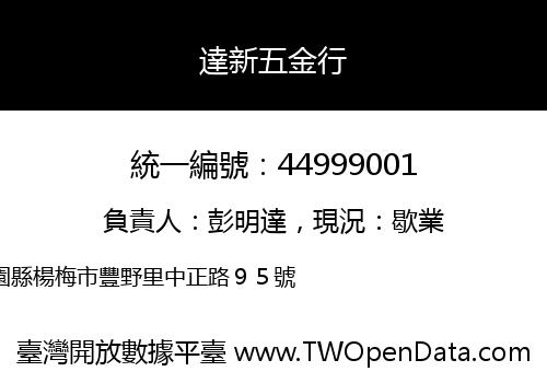 達新五金行