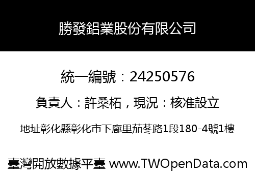 勝發鋁業股份有限公司