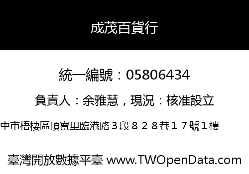 成茂百貨行