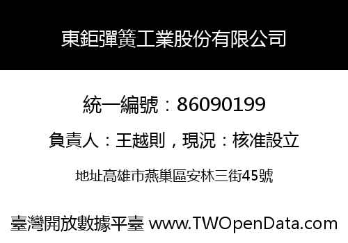 東鉅彈簧工業股份有限公司